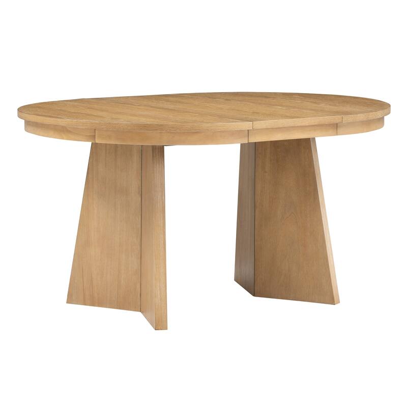 Extendable Dining Table with 16-inch Leaf