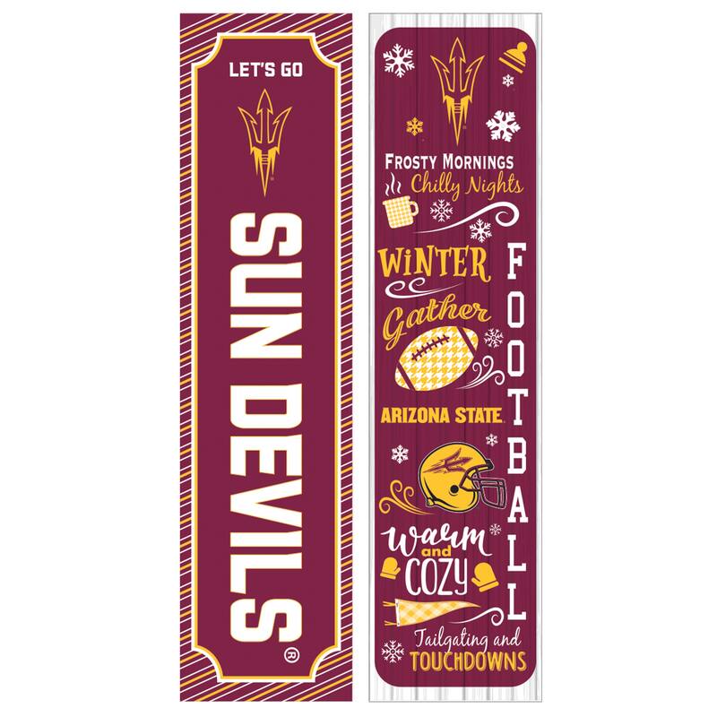 47" Double Sided Seasonal Porch Leaner, Arizona State University - 47" x 11.25"