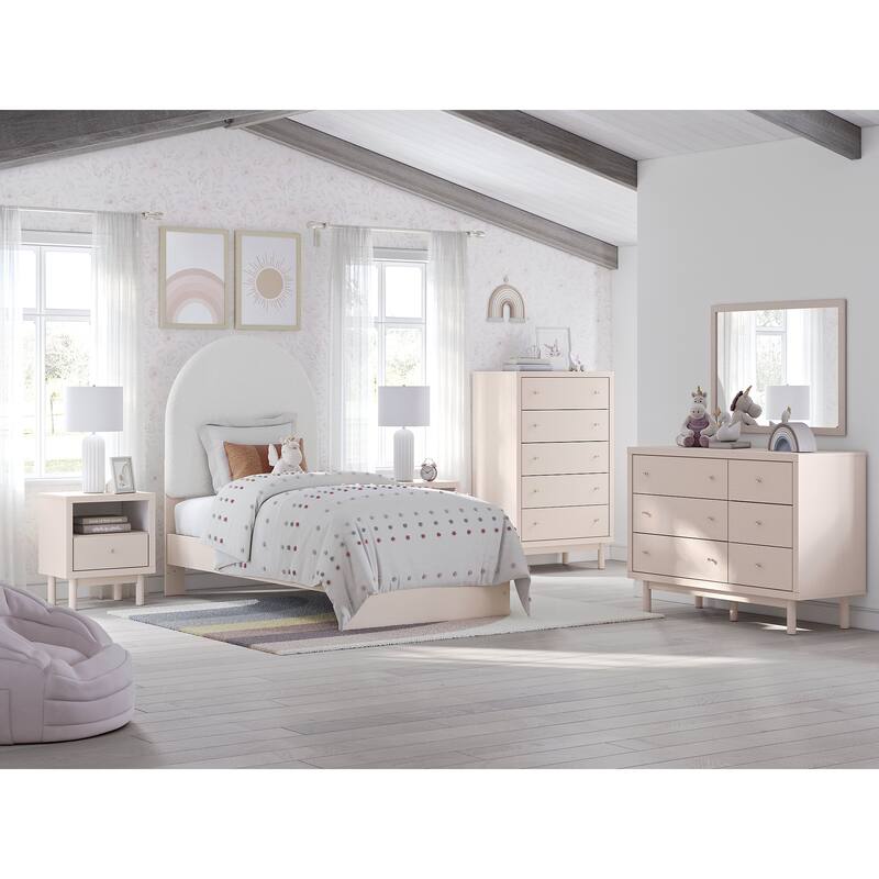 Signature Design by Ashley Wistenpine Beige Dresser and Mirror