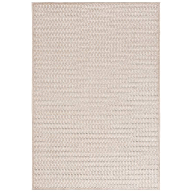 SAFAVIEH Stella Hattie Indoor/Outdoor Waterproof Patio Backyard Rug - 6' x 9' - Beige