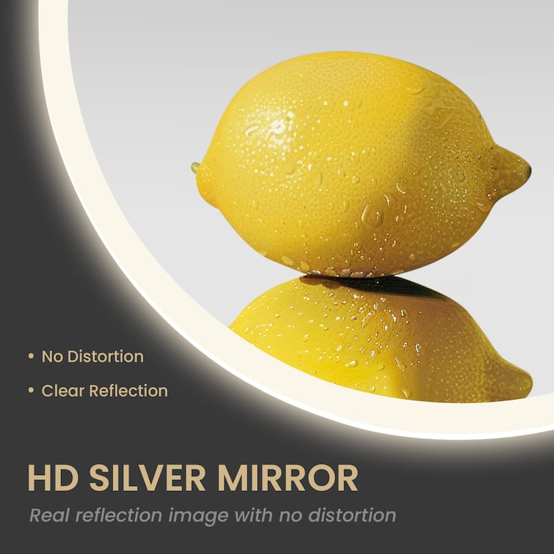 Moscow Round Frameless LED Wall Bath Vanity Mirror