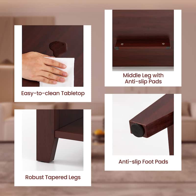 Costway Lift Top Coffee Table w/ Hidden Compartment and Storage