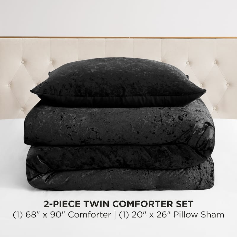 Juicy Couture Crushed Velvet Comforter Set