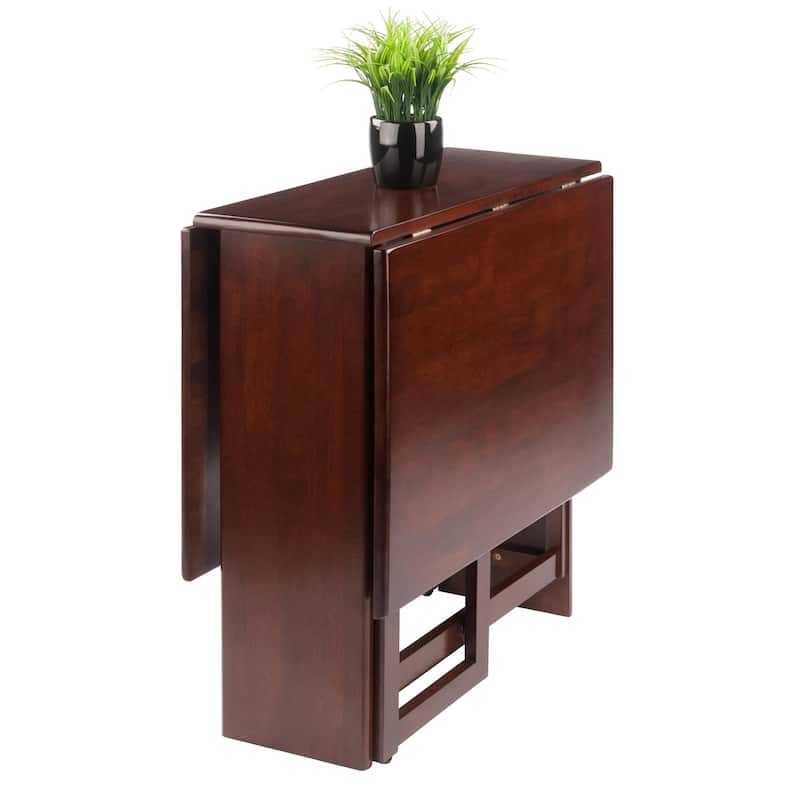 Double Drop Leaf Dining Table, Walnut - 47.24 x 29.92 x 29.53 inches