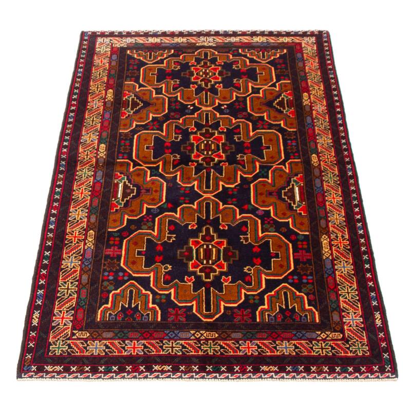 Teimani Navy Rug 3'7" x 6'8" - 3'7 x 6'8