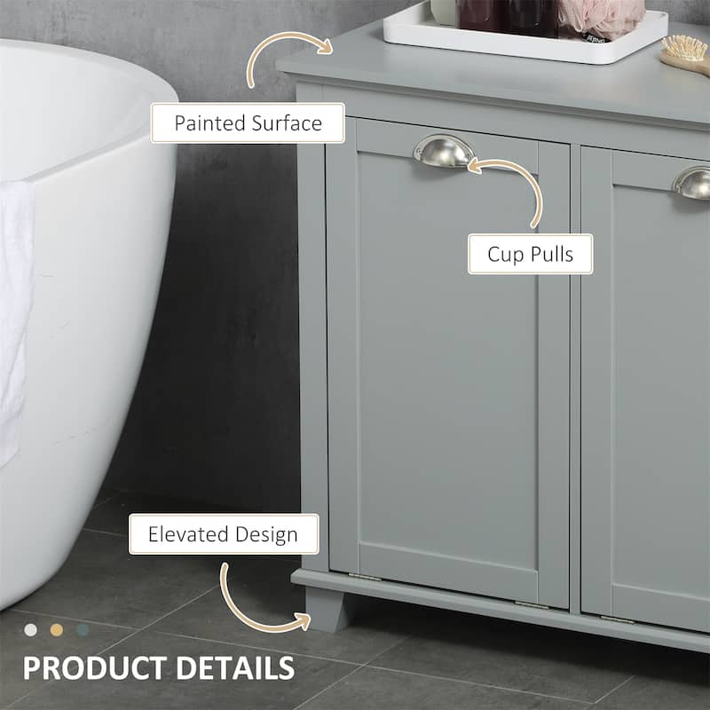 Tilt-Out Laundry Sorter Cabinet