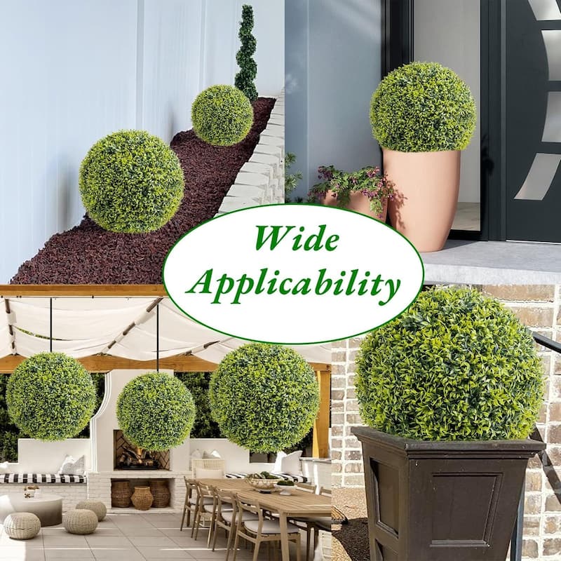 Decorative Artificial Plant Topiary Boxwood Balls for Home Decor, Wedding