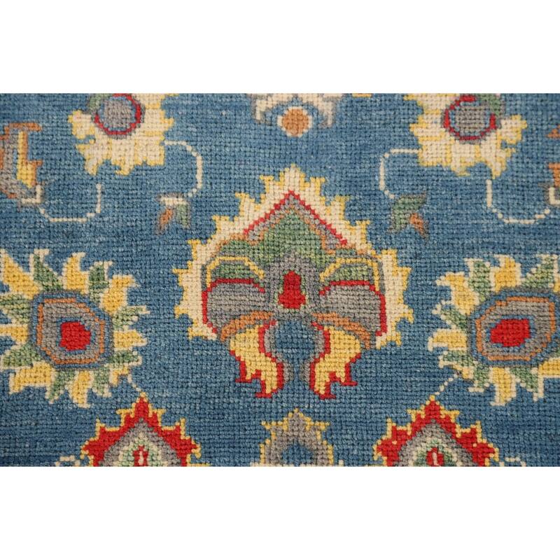 Blue Oushak Oriental Accent Rug Hand-Knotted Wool Carpet - 3'3" x 4'11"