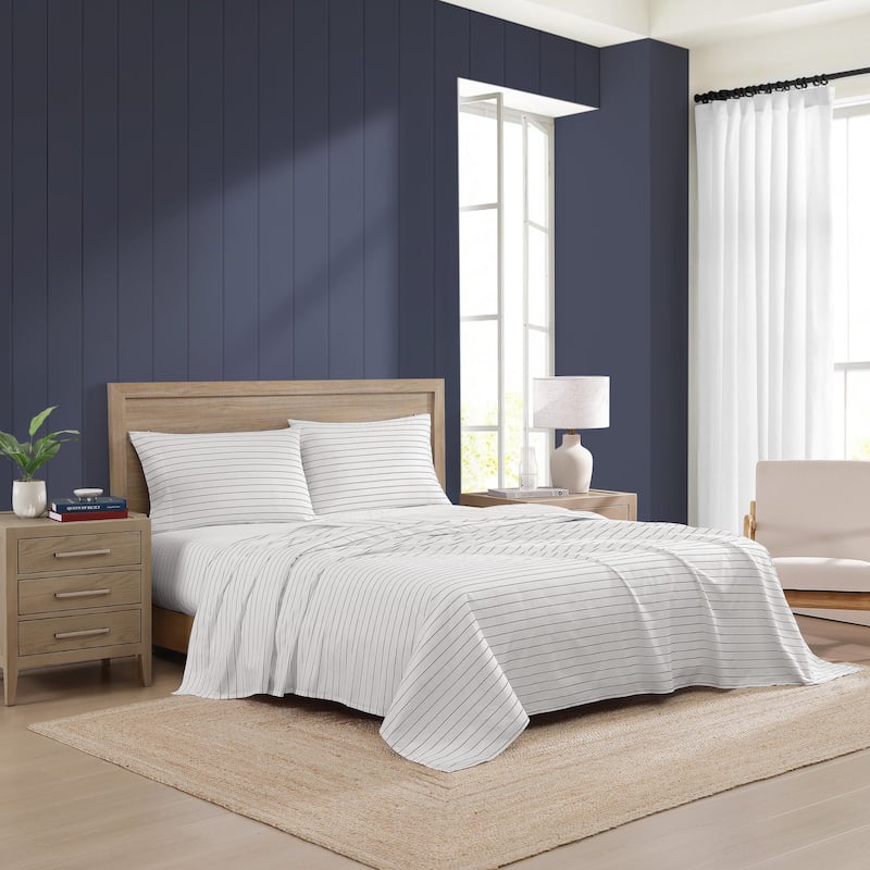 Tommy Hilfiger Printed Cotton Percale Sheet Set