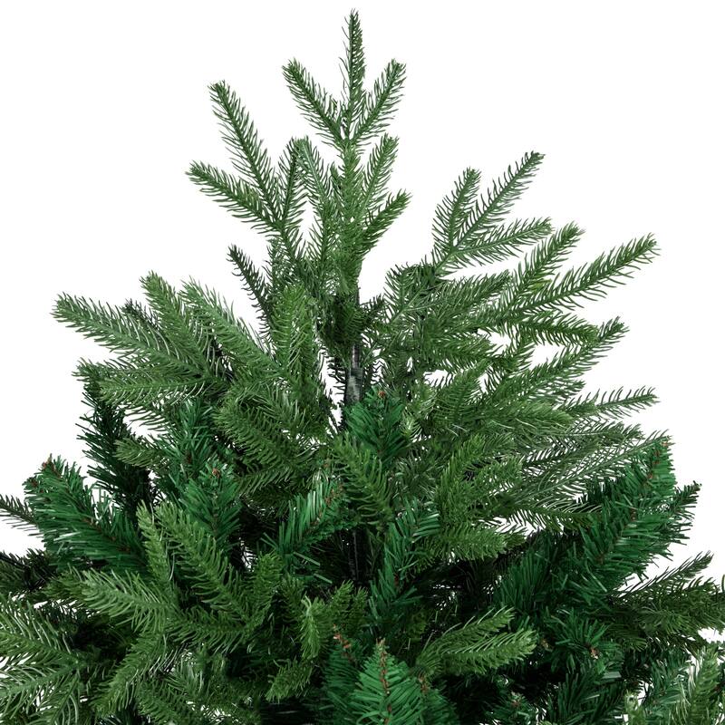 9' Juniper Pine Artificial Christmas Tree, Warm White LED Lights - 9 Foot