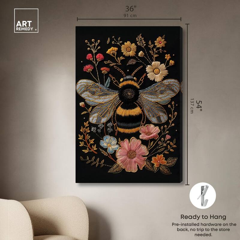 Honeyed Herald I Canvas by Art Remedy, Gallery Wrapped