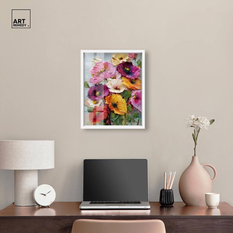 Floral Texture II Shadowbox by Art Remedy