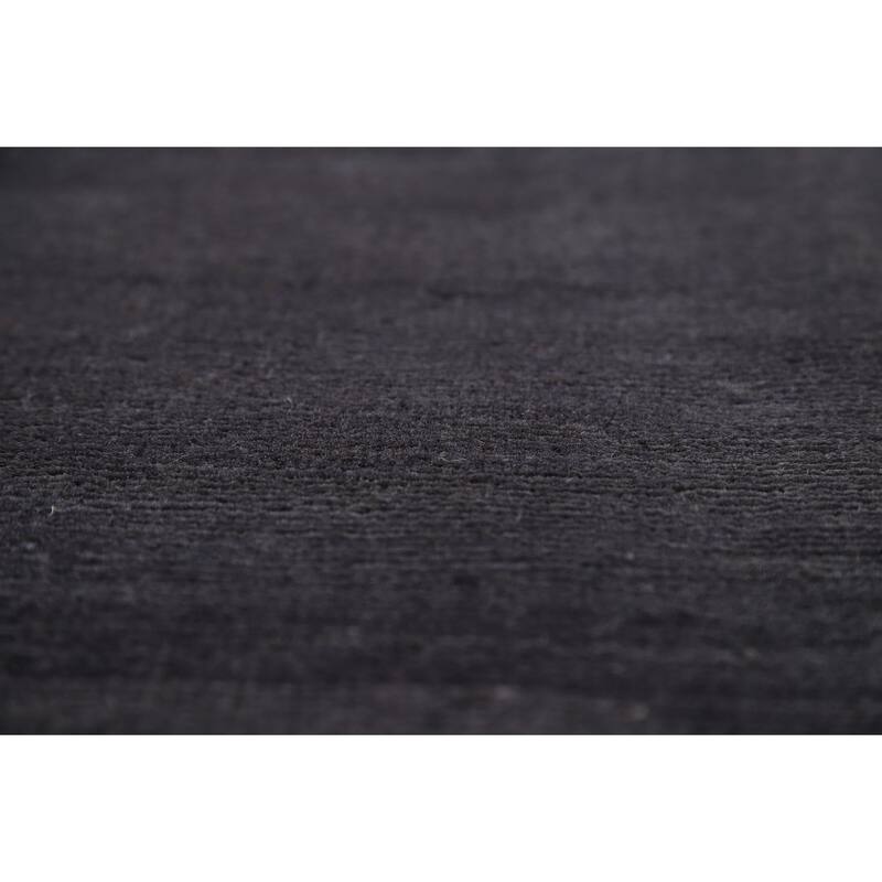 Grays & Blues Modern Gabbeh Oriental Area Rug Hand-Knotted Wool Carpet - 6'5" x 9'5"