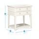 preview thumbnail 8 of 6, Collette White 2-Drawer Tray Top Nightstand by Greyson Living