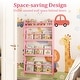 preview thumbnail 7 of 18, Costway Kids Bookshelf, 4-Tier Wall Mounted Book Shelf for Toys,
