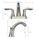 preview thumbnail 10 of 14, BATHLET 4 Inch Bathroom Faucets for Sink 3 Hole, with Pop Up Drain