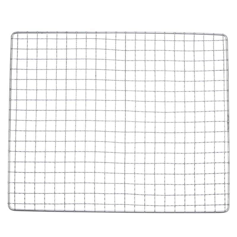 Square BBQ Grill Net 12.6"x10.2" Stainless Steel Barbecue Mesh for Baking