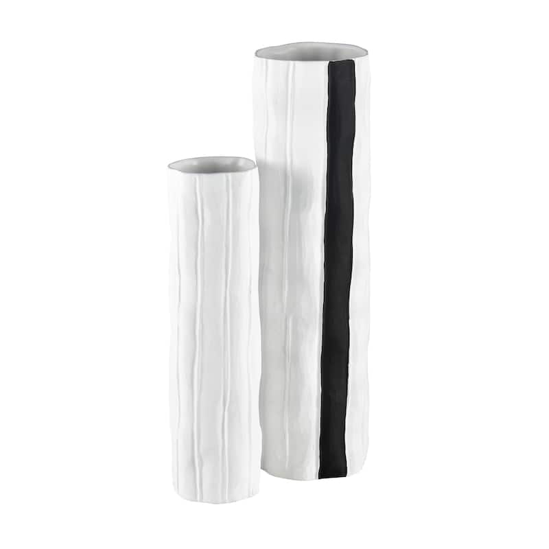 Atlas Clark Tall Painted Earthenware Vase