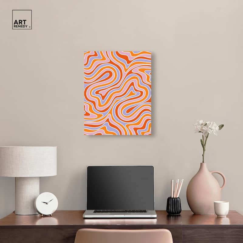 Bubble Gum Retro I Canvas by Art Remedy, Gallery Wrapped