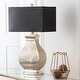 preview thumbnail 1 of 7, SAFAVIEH Lighting 30-inch Royal Spain Silver Finish Table Lamp (Set of 2) - 16"x11"x29"