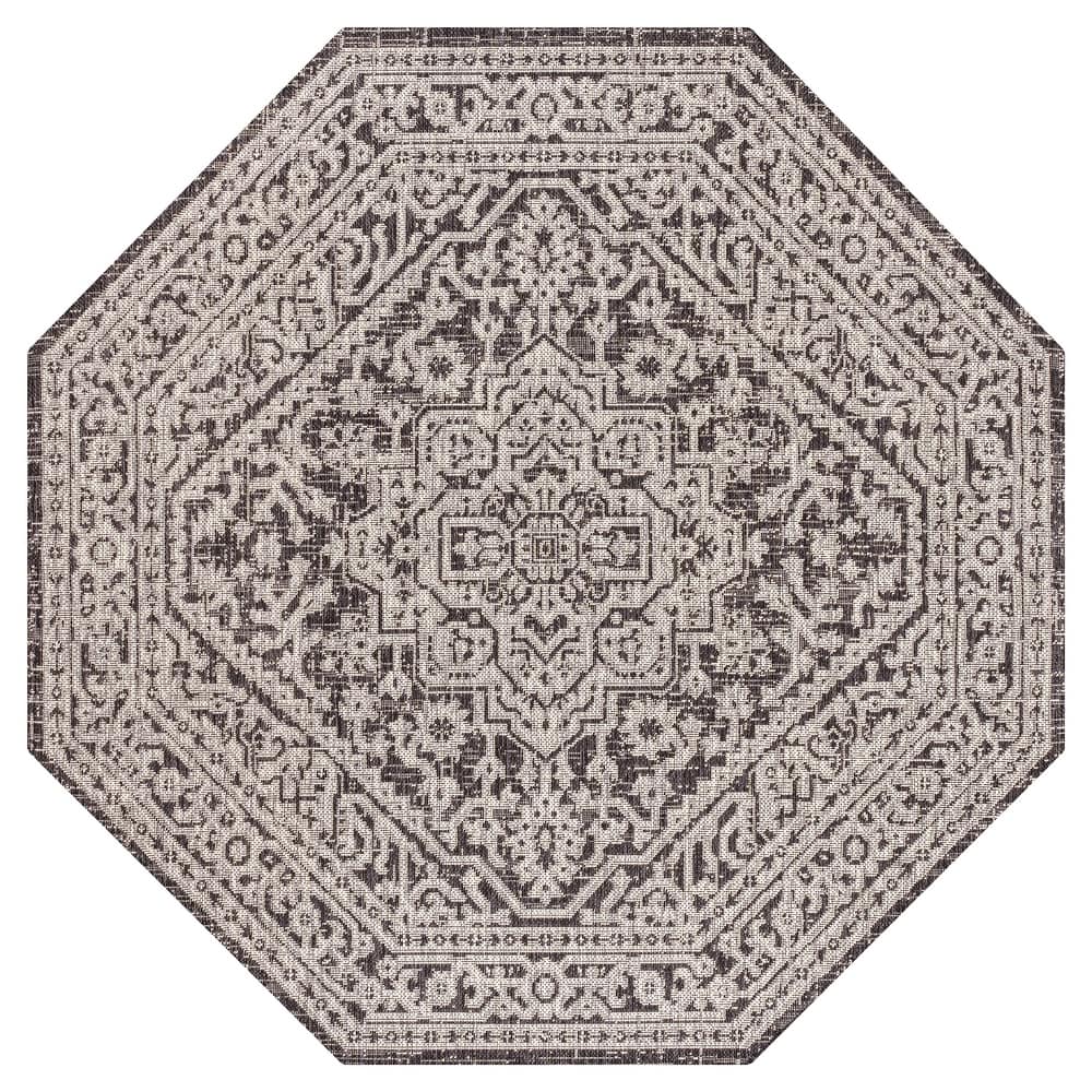 JONATHAN Y Rozetta Medallion Textured Weave Indoor/Outdoor Area Rug