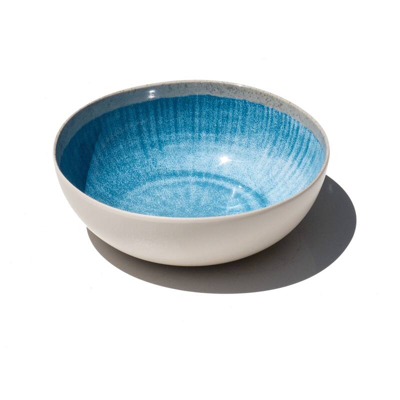 Abode Homewares Coastal Reactive NewWave Melamine Bowl - Blue - 7" - Set of 6