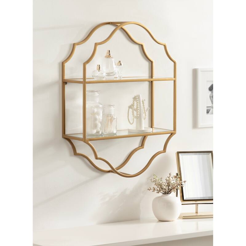 Kate and Laurel Leanna Tiered Wall Shelf