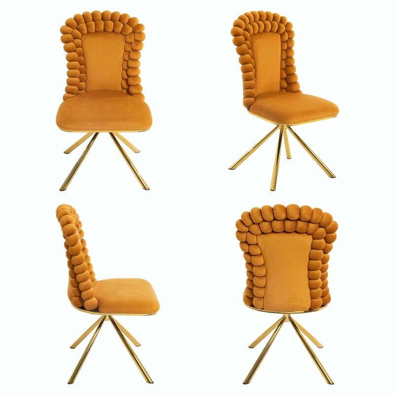 360° Swivel Velvet Dining Chairs Set of 2