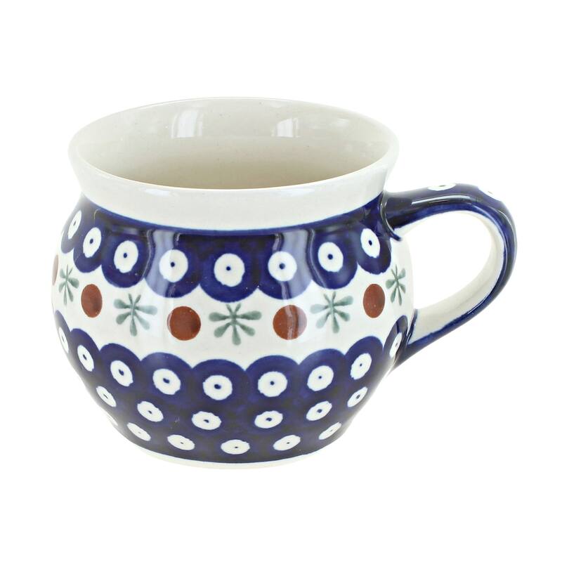 Blue Rose Polish Pottery 910 Zaklady Bell Shaped Mug - Nature