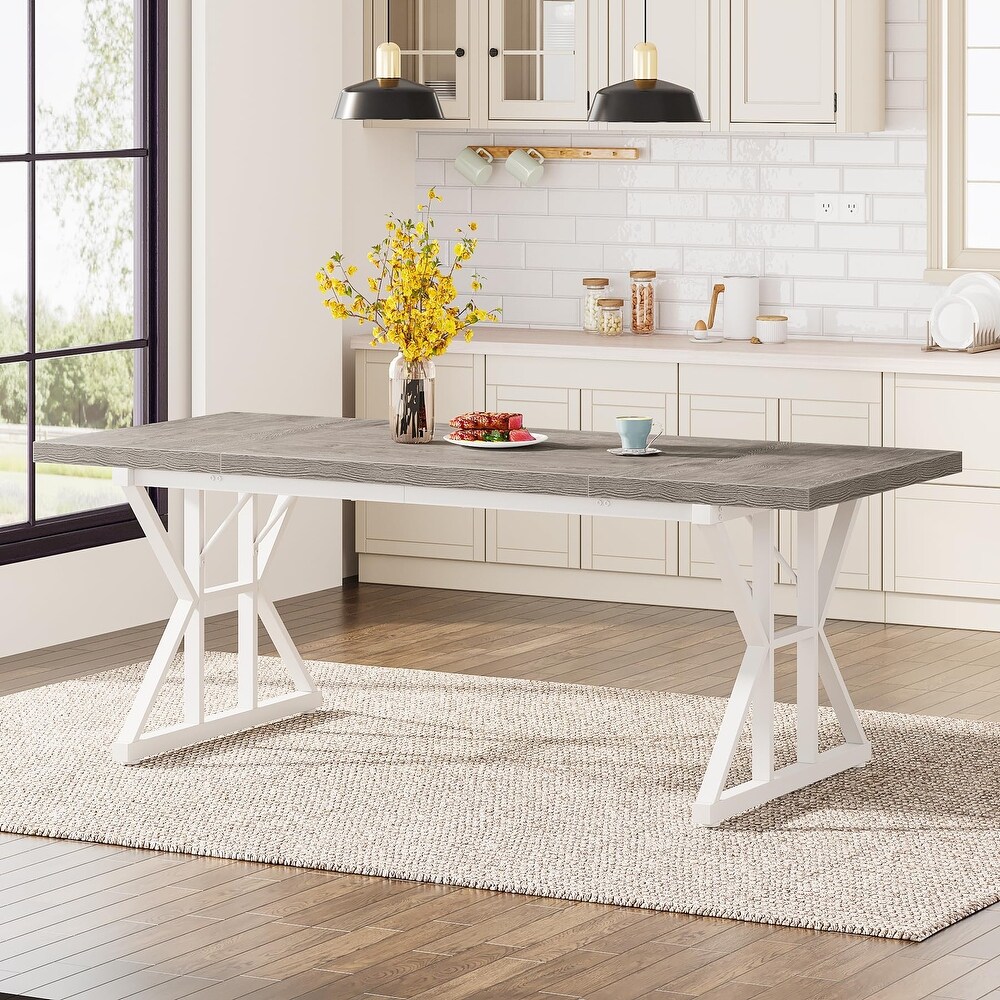 Grey farmhouse kitchen table 2025