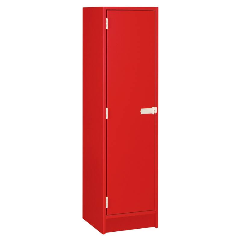 Single Locker Storage Unit - Locking Door & Shelf - 16"D x 18"W x 59"H - HomeStock