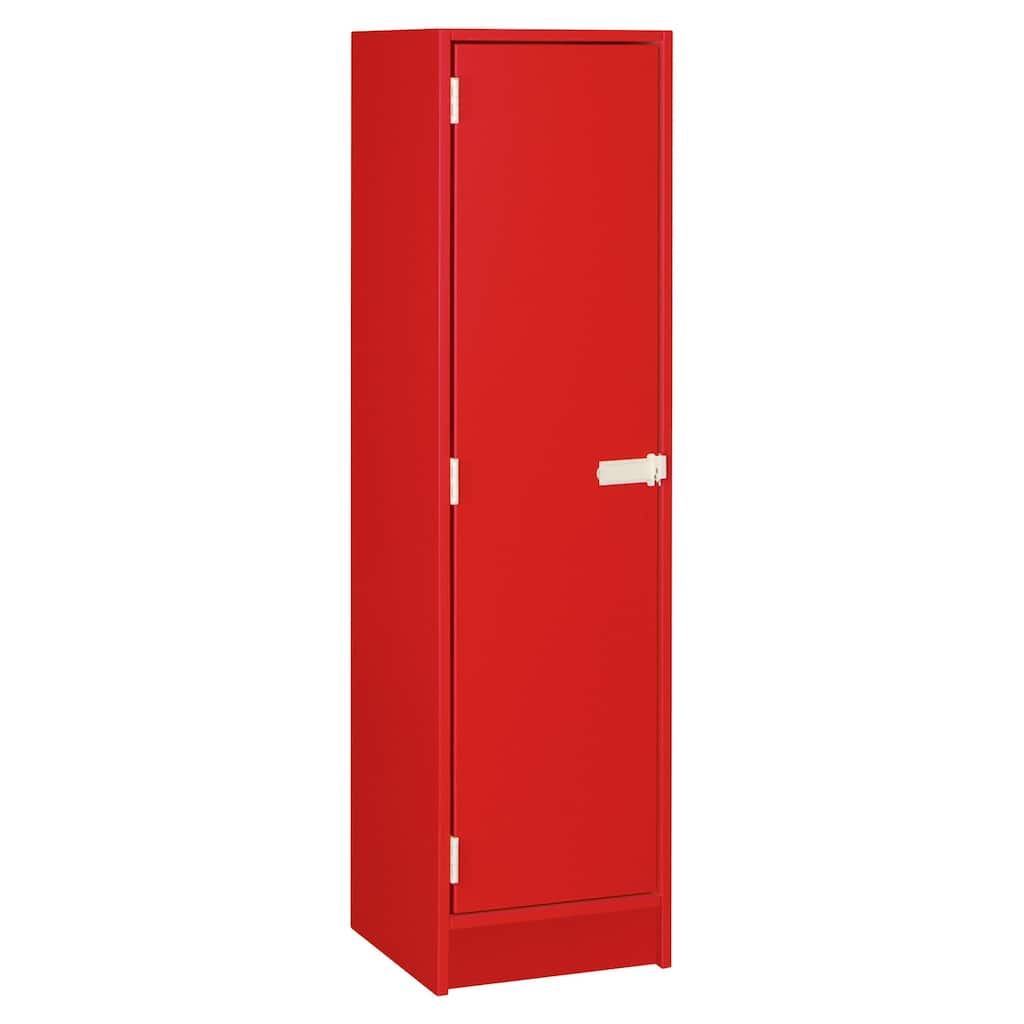Single Locker Storage Unit with Lock - 16"D x 18"W x 59"H - Durable Metal Locker for Home or School