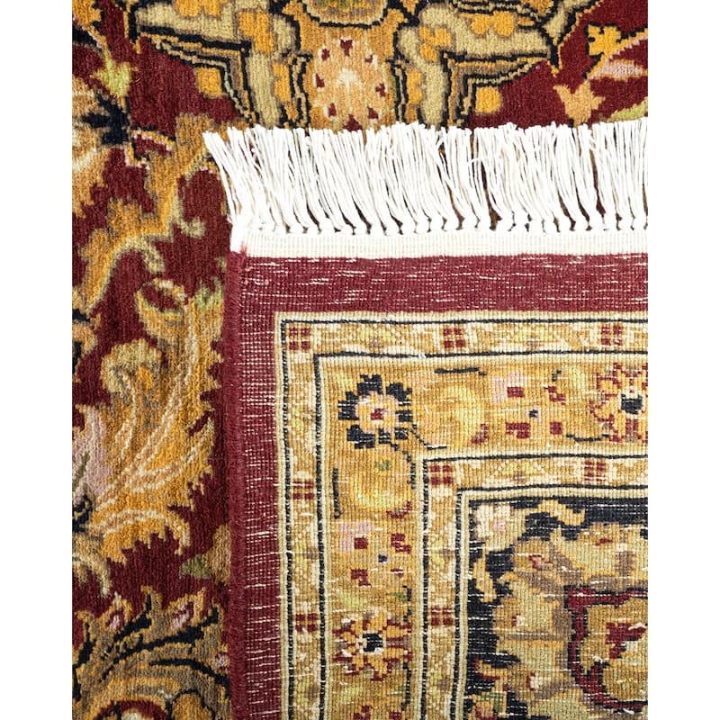 Overton Handknotted Wool Traditional Oriental Red Area Rug - 6' x 9'