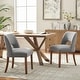 preview thumbnail 5 of 144, Wooden Dining Chairs Set of 2/4/6,Modern Fabric Upholstered Dining Room Chair Kitchen Chairs Set of 2 - Grey/Black