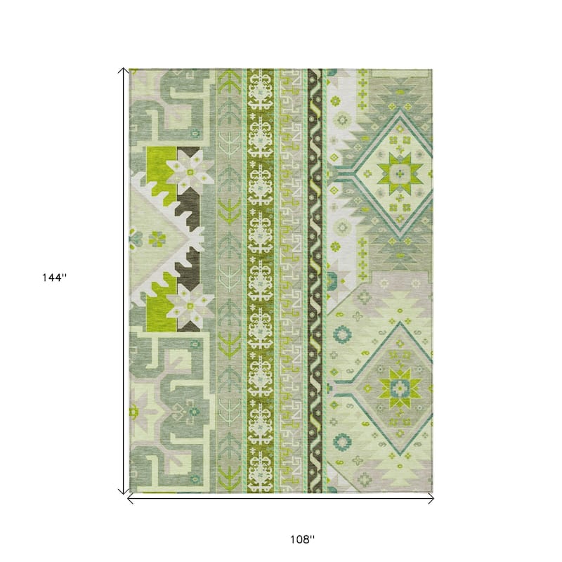 HomeRoots Aztec Transitional Rectangle Outdoor Rug