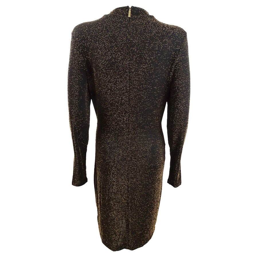 metallic sheath dress