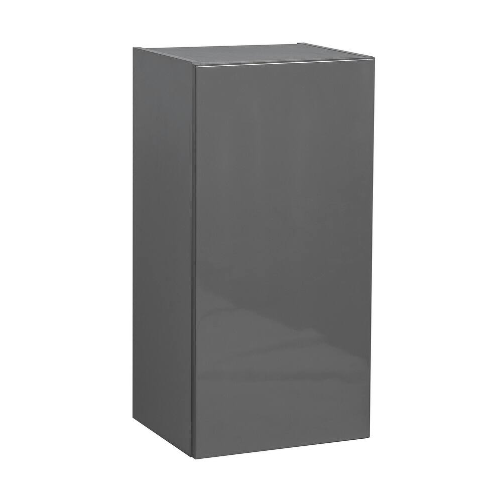 15" x 30" Wall Cabinet-Single Door-Grey - 15 x 30 x 12
