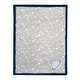 preview thumbnail 3 of 2, Lambs & Ivy Milky Way Gray/Blue Stars and Planet Minky/Faux Shearling Soft Baby Blanket