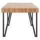 SAFAVIEH Alyssa Mid-Century Industrial Rustic Dining Room Table - 59.1" W x 35.4" L x 29.5" H