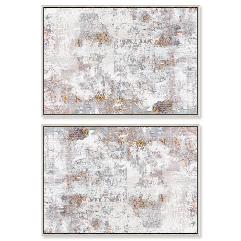 Turbulence I Canvas by Art Remedy - 16" x 16" - Silver