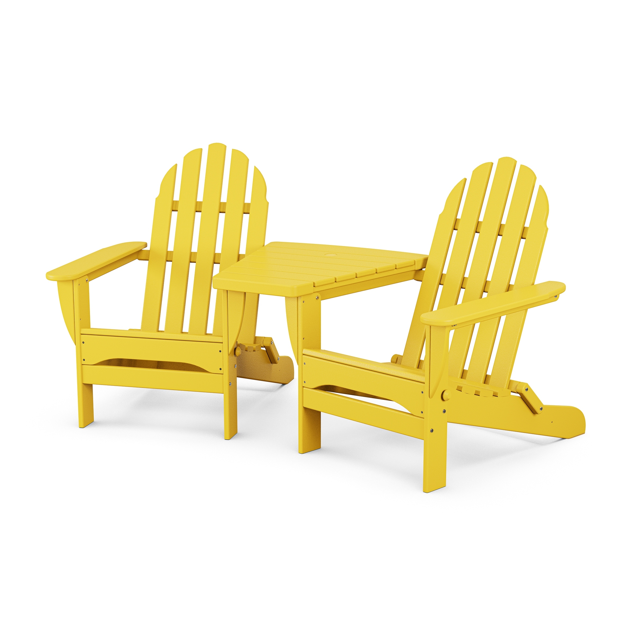 Adirondack chairs with deals connecting table