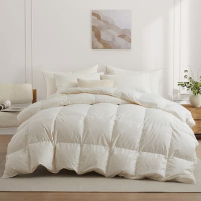 Luxurious 800 Fill Power 100% Organic Cotton Down Comforter Duvet Insert