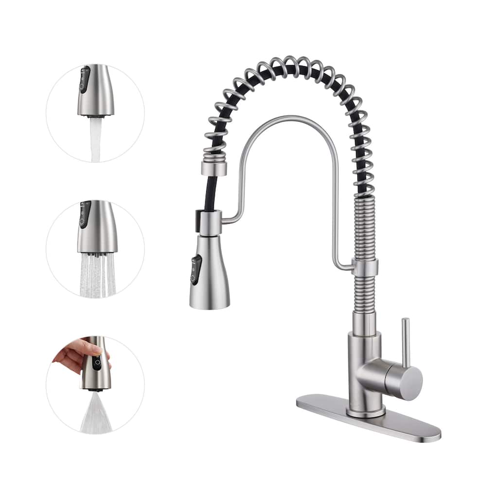 Single Handle Pull Down Sprayer Kitchen Faucet