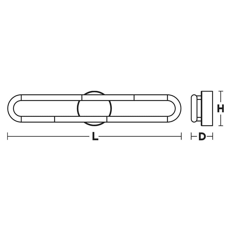AFX ADEV2404LAJUD Adel 2 Light 24" Wide LED Bath Bar