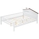 preview thumbnail 58 of 56, Wood Platform Bed with House-shaped Headboard, LED and Built-in Storage