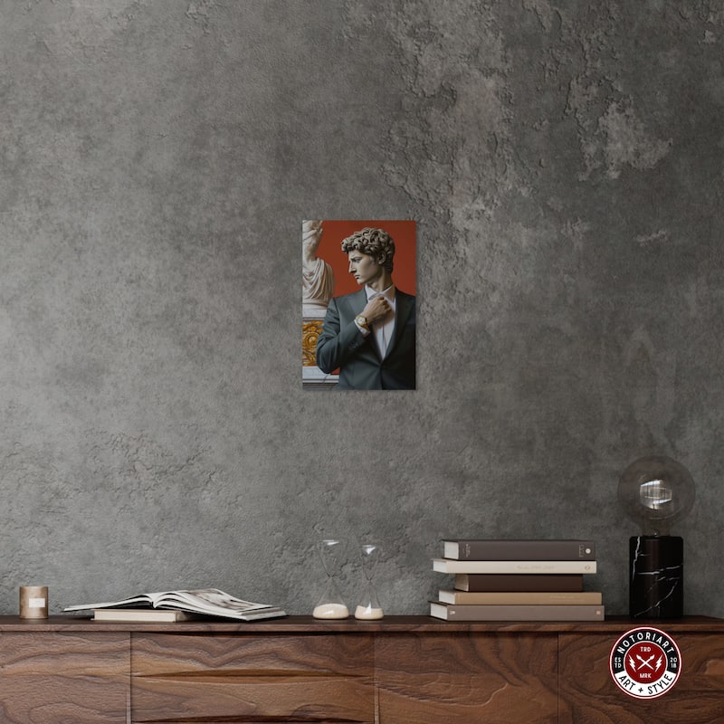 Notoriart Sculpture With Style Gallery Wrapped Men Style 1 Piece Canvas Wall Art