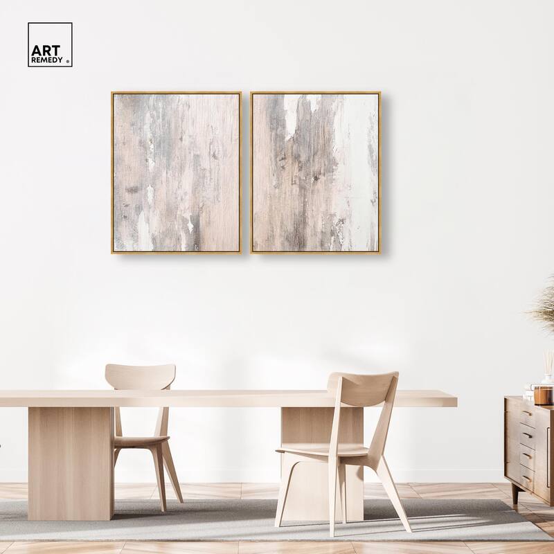 Striated Texture I Canvas Set of 2 by Art Remedy