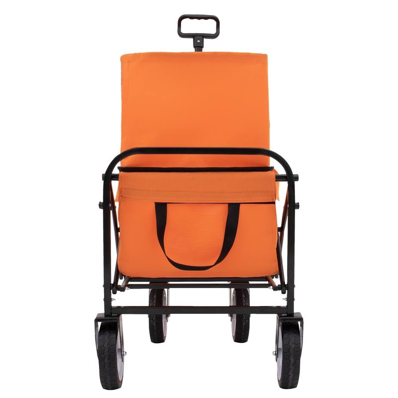 Minimeetall Extension Collapsible Wagon Cart with Expandable Storage