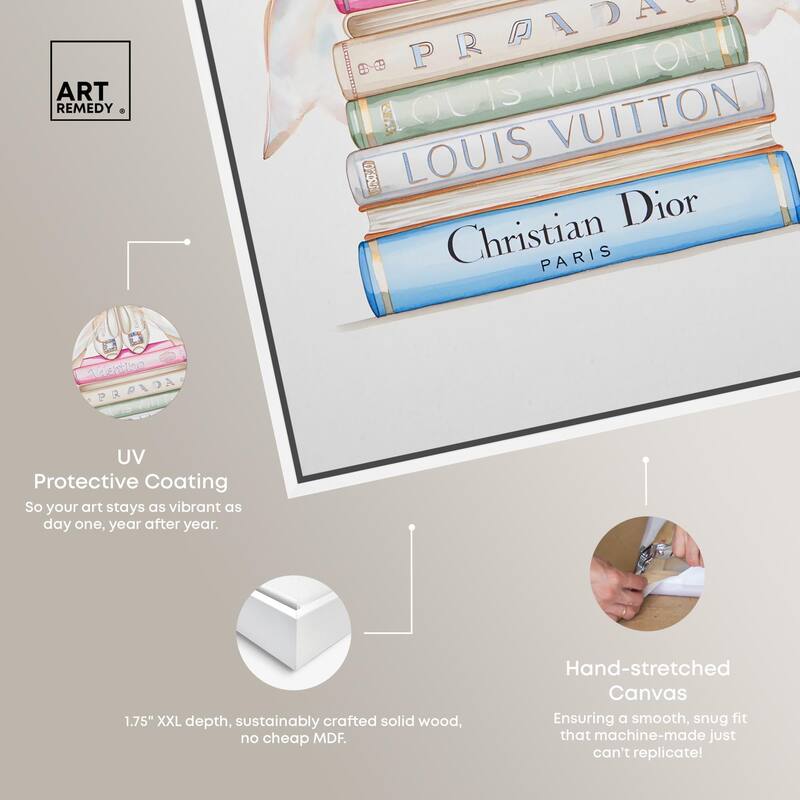 Heel and Luxury Books I Canvas by Art Remedy