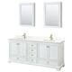 Option White / Giotto Quartz Top / Brushed Gold Hardware